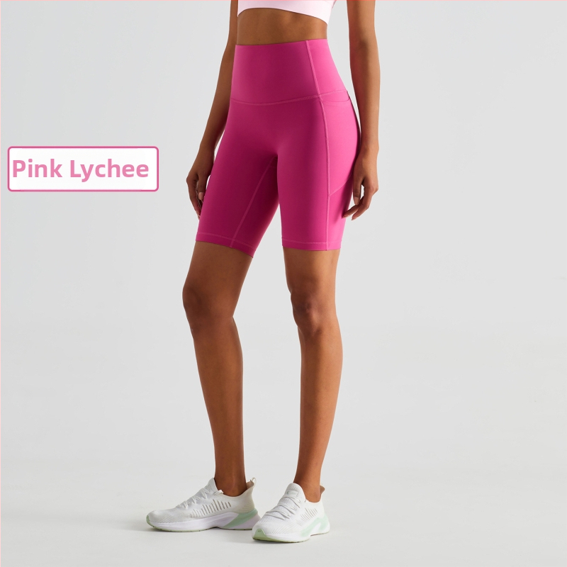 Kõrge vöökoht Capri jooga püksid tuharate tõstmisega, kerged, niiskust juhtivad, nailonist, naistele