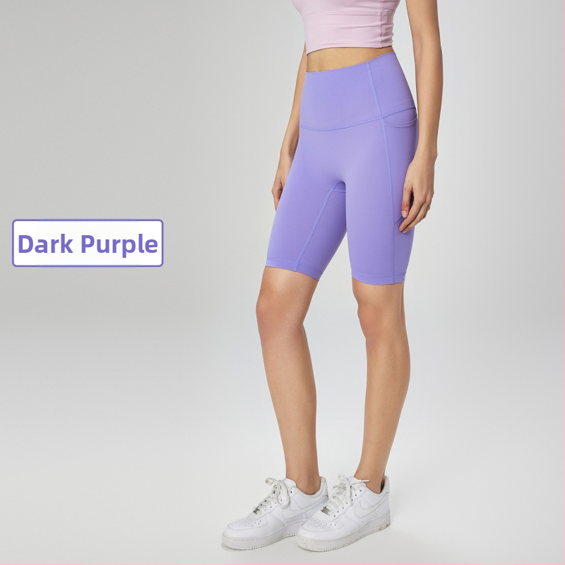 Kõrge vöökoht Capri jooga püksid tuharate tõstmisega, kerged, niiskust juhtivad, nailonist, naistele