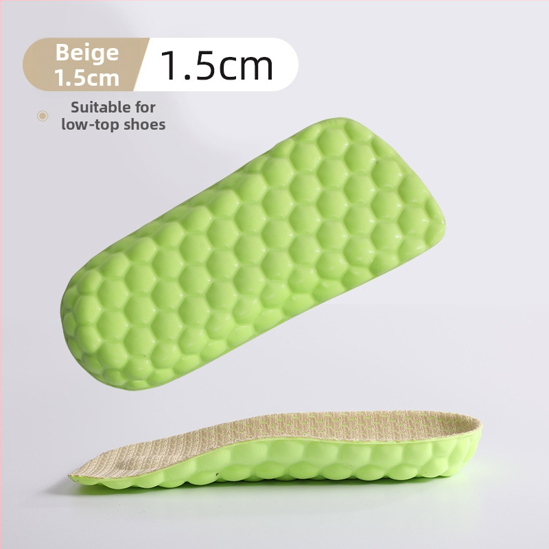 Masažo pakylėjimo įdėklas vyrams ir moterims, nematoma pusė kilstelėto įdėklo, arkos palaikymas, kvėpuojantis PU, vidinis aukštis 1.5/2.5/3.5 cm