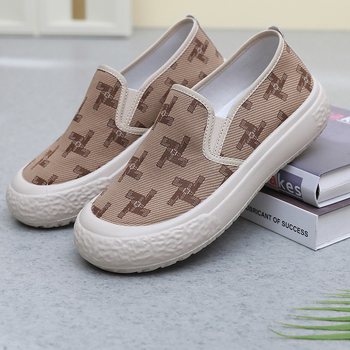 Női vászoncipő – slip-on, alacsony felső rész, lélegző, PU talp