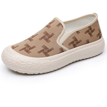 Női vászoncipő – slip-on, alacsony felső rész, lélegző, PU talp