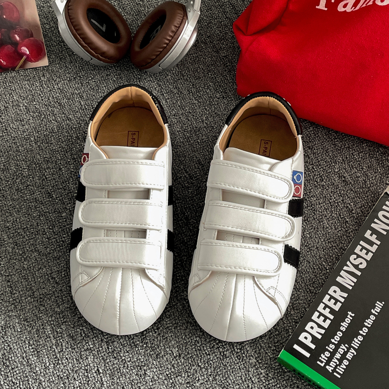 Pantofi sport dama din pânză cu Velcro – talpă din cauciuc, talpă joasă, branț PU, vară 2025