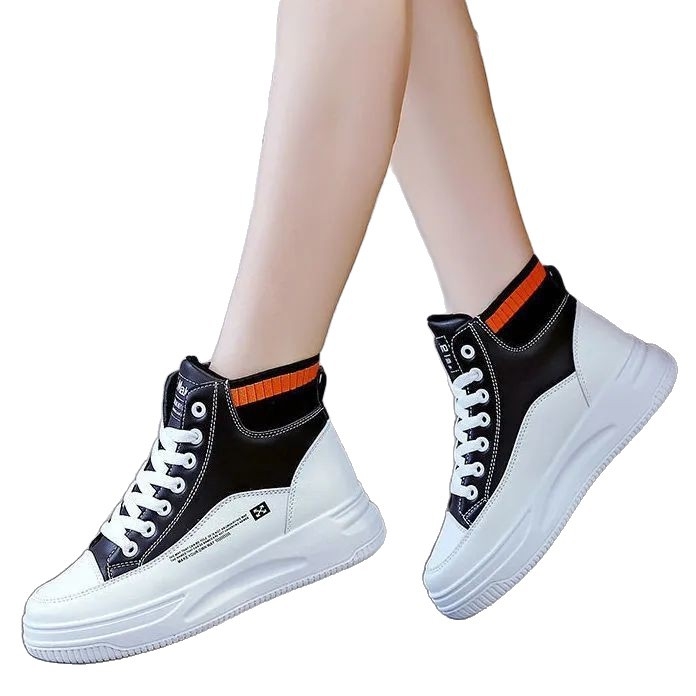 Adidași femei din piele PU, talie joasă, talpă din cauciuc, căptușeală din plasă, antiderapant