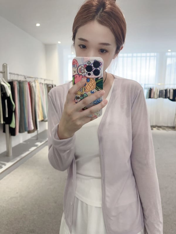 Moterų Lyocell saulės apsaugos kardiganas UPF50+ – laisvas kirpimas, ilgomis rankovėmis, plonas audinys, vasara 2025