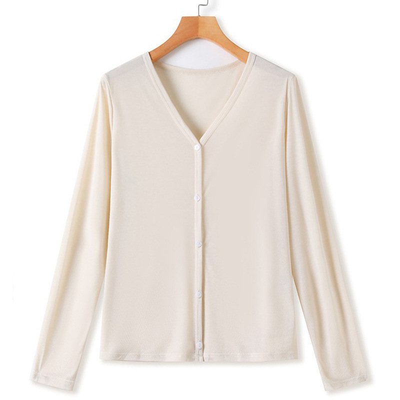 Moterų Lyocell saulės apsaugos kardiganas UPF50+ – laisvas kirpimas, ilgomis rankovėmis, plonas audinys, vasara 2025