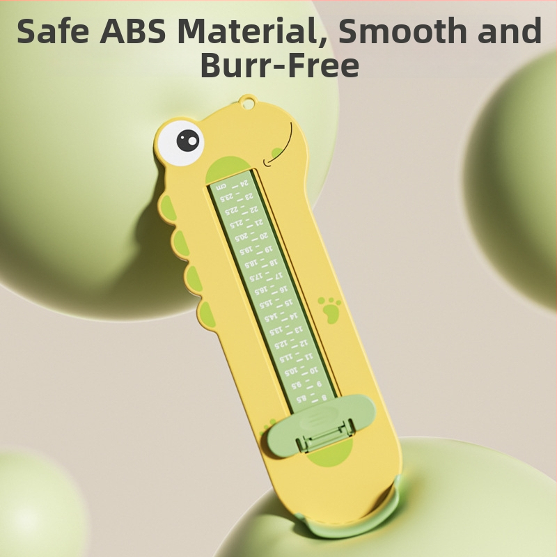 Bērnu un zīdaiņu pēdu garuma mērīšanas ierīce, ABS plastmasa, modelis 125-2, 24 cm garums, piemērots tenisa kurpēm, kurpēm un sandālēm