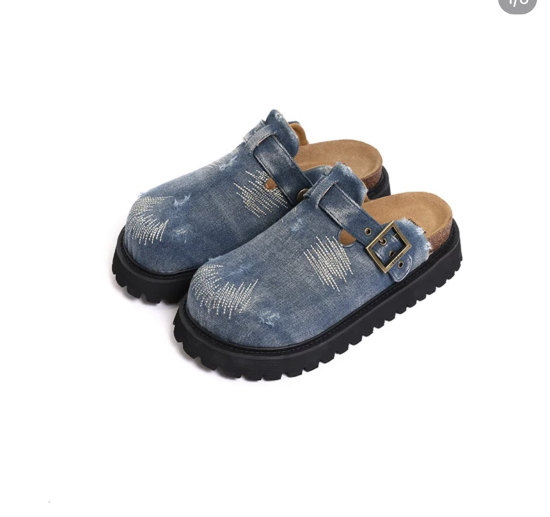 Casual slip-on obuće s platnenim gornjim dijelom, podstavljena umjetnom kožom, gumena potplat, debljina potplata 3-5 cm, ravna peta