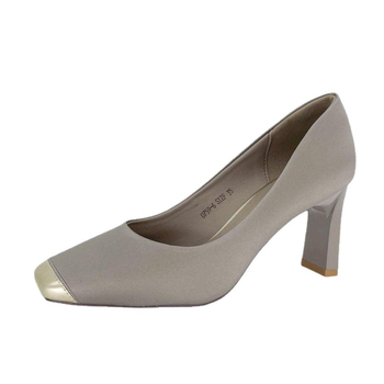 Négyzetes orrú magassarkú – PU felsőrész, koreai stílus, középmagas sarok 3–5 cm, vastag sarok