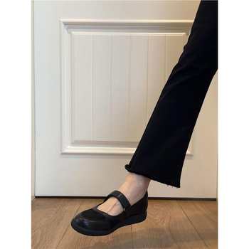 Mary Jane cipele, retro stil, okrugla špička, Velcro kopča, niski pet 1-3 cm