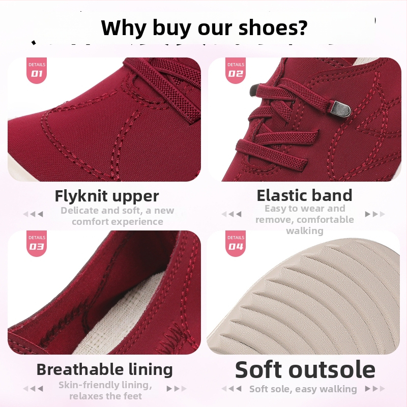 Női vastag talpú slip-on loaferek - Szövött felsőrész, PU talp, injektált formázású cipő, könnyű és lélegző