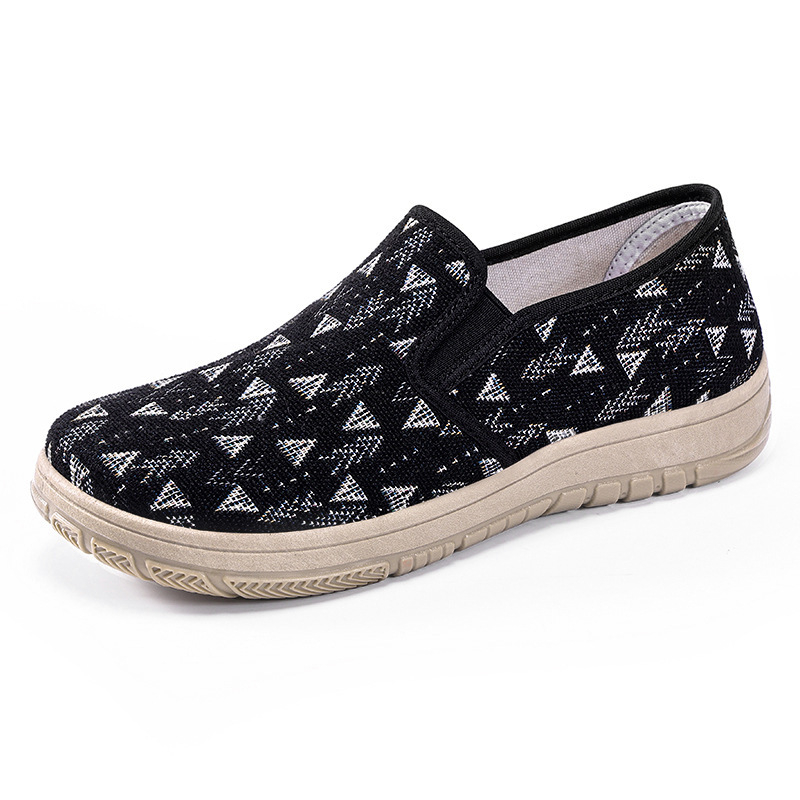 Pantofi casual femei - partea superioară textilă, vârf rotund, închidere cu șiret în față, talpă PVC, branț textil