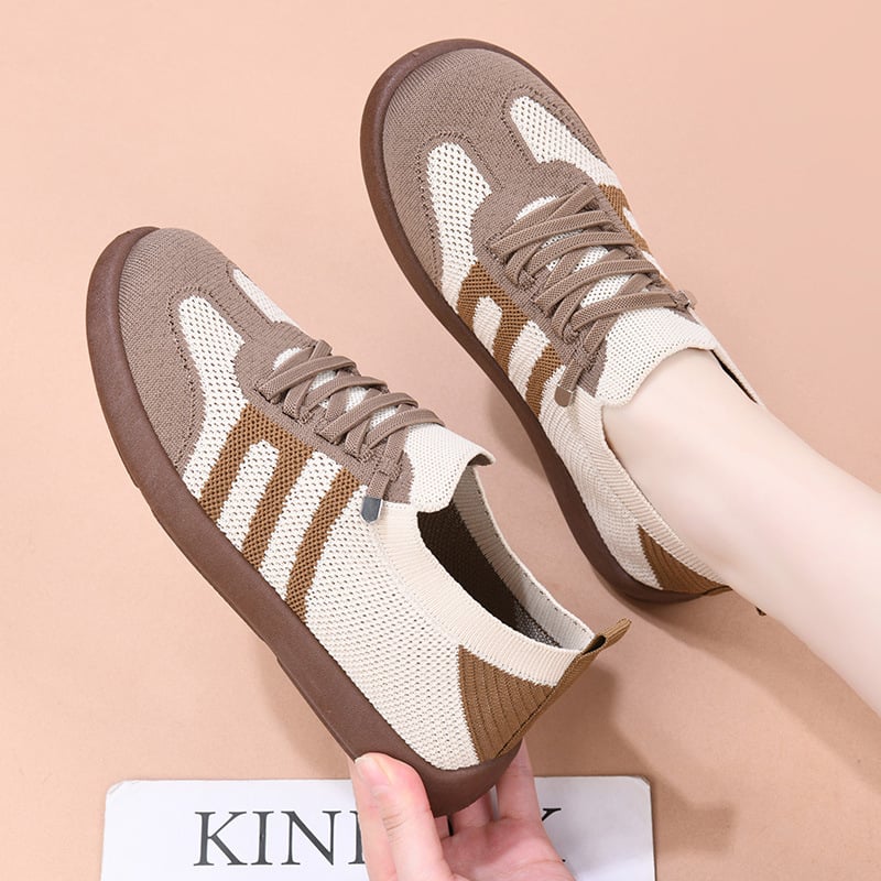 Ženske tenisice od platna Slip-On, niski vrh, prozračni gornji dio, protuklizna PVC potplata, injekcijski oblikovana potplata, zatvaranje elastičnom trakom, proljeće 2025