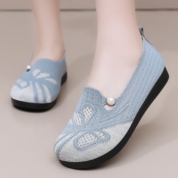 Női vászon slip-on cipő, mindennapi viseletre, légáteresztő, kerek orrú, alacsony profilú, puha PU talp