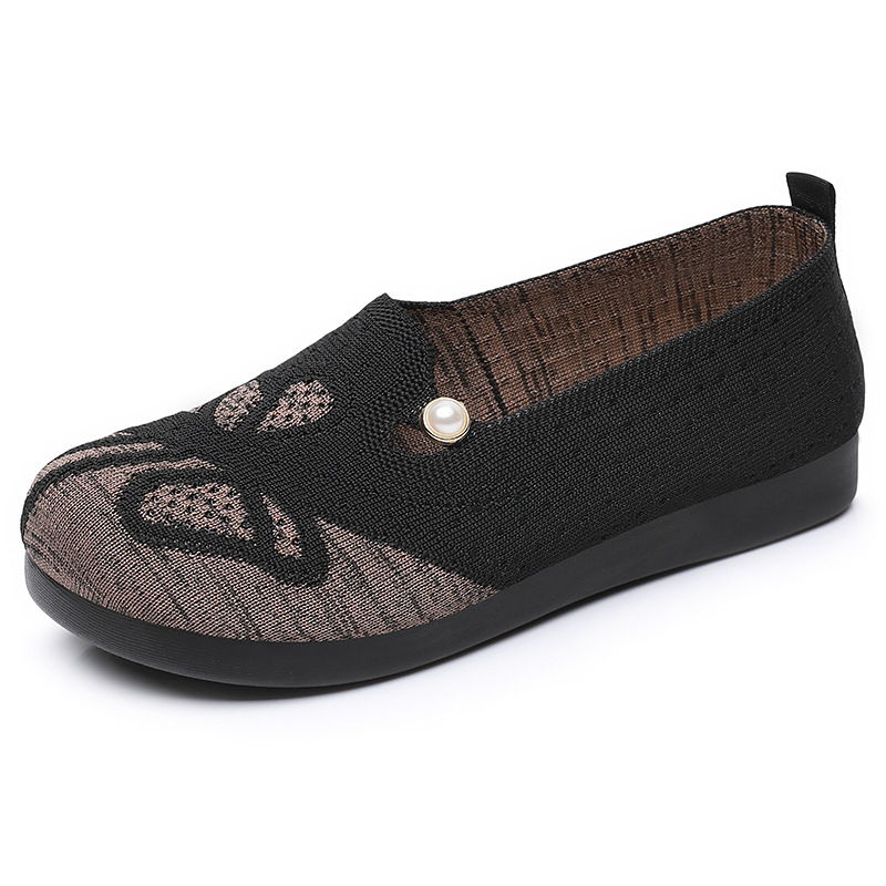 Női vászon slip-on cipő, mindennapi viseletre, légáteresztő, kerek orrú, alacsony profilú, puha PU talp