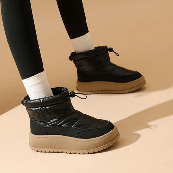 Naiste lumemütsid lumesaapad - veekindlad, libisemiskindlad, fleece vooder, kõrge varv, kummist tald