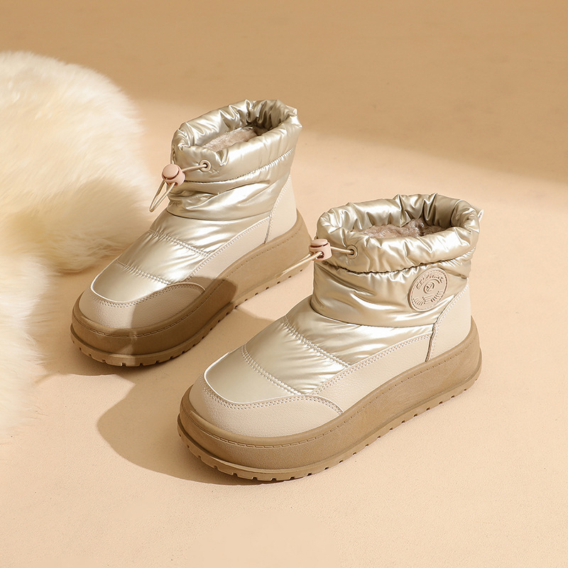 Naiste lumemütsid lumesaapad - veekindlad, libisemiskindlad, fleece vooder, kõrge varv, kummist tald