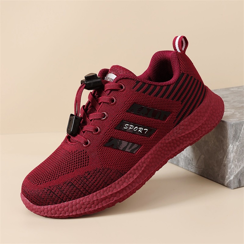 Őszi sétacipők középkorú és idős nőknek — ultra-könnyűek, hálós felsőrész, alacsony sarok 1–3 cm, ütéscsillapítás, textil talpbetét, rugalmas pánt