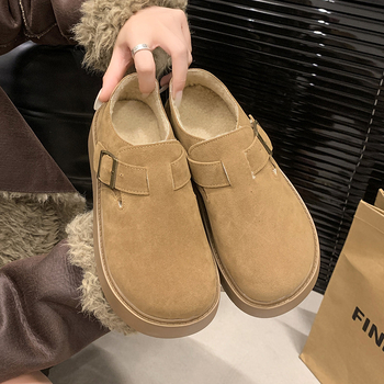 Női Birkenstock-stílusú platformos mokaszín, kerek orr, műbőr felsőrész, PU belső és PU talp, alacsony, 1-3 cm-es platformás