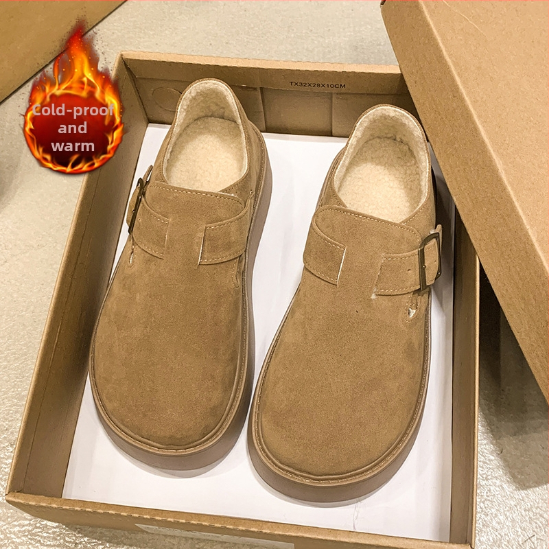 Női Birkenstock-stílusú platformos mokaszín, kerek orr, műbőr felsőrész, PU belső és PU talp, alacsony, 1-3 cm-es platformás