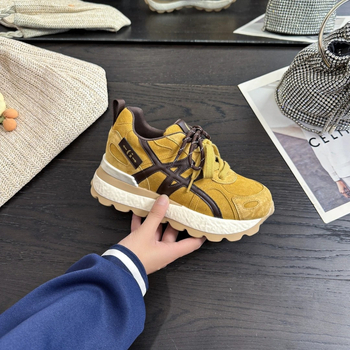 Dexun női Forrest Gump-stílusú tornacipő 8 cm rejtett magasságnöveléssel, retro stílusú cipő, gumírozott talp, fűzőkkel, 2025-ös kiadás