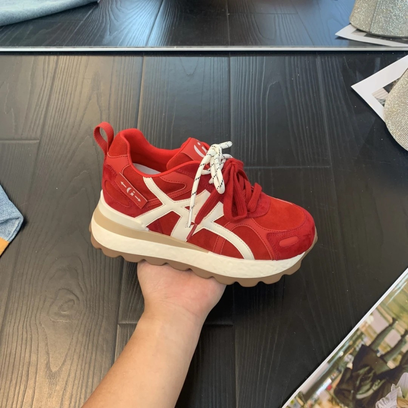 Dexun női Forrest Gump-stílusú tornacipő 8 cm rejtett magasságnöveléssel, retro stílusú cipő, gumírozott talp, fűzőkkel, 2025-ös kiadás
