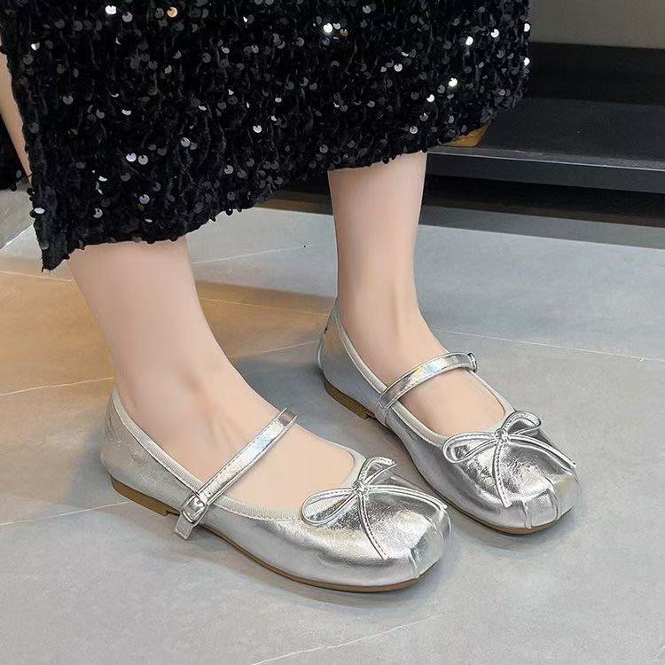 Mary Jane női cipő, kerek orr, PU felsőrész, alacsony sarok 1-3 cm, gumírozott talp