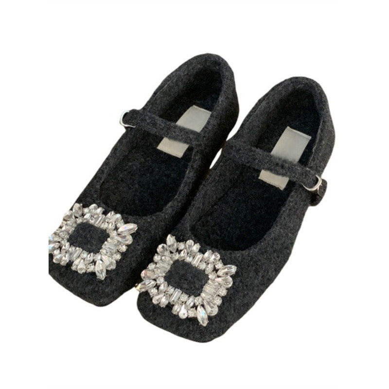 Női Mary Jane cipők – négyszögletes orrú, velúréfelső, gumi talp, középmagas sarok 3–6 cm