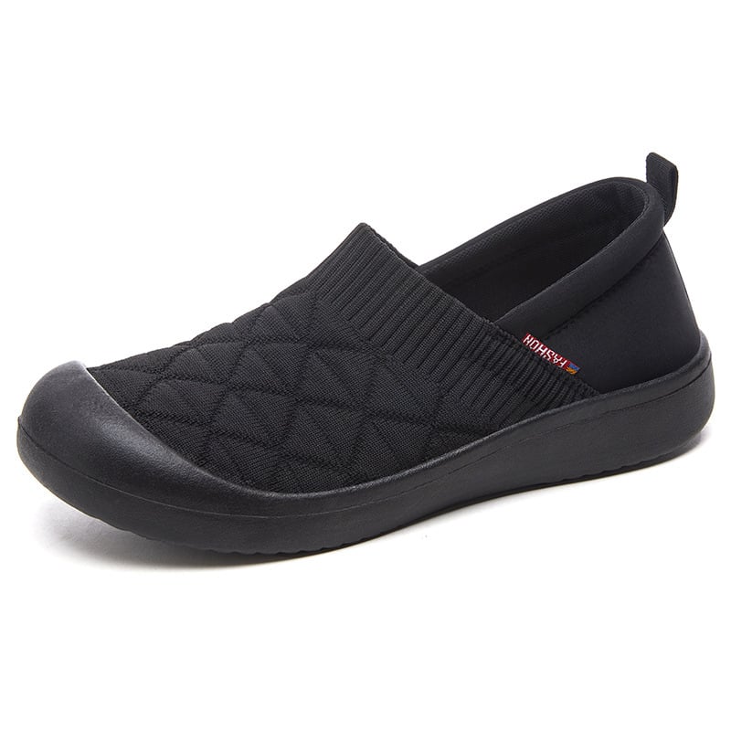 Női slip-on cipő, felsőrész: flying weaving, PU talp, légáteresztő, alacsony sarkú