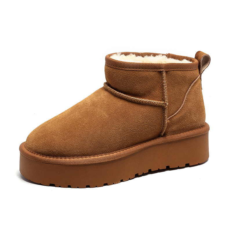 Női hócsizmák rövid szárú velúr felsőrész, műszálas gyapjú bélés, TPR talp, lapos sarok, 3–5 cm
