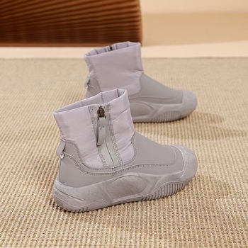 Női Martin csizmák, téli, magas felső rész, pamut felső rész, belső műszőrme bélés, 3–5 cm sarok