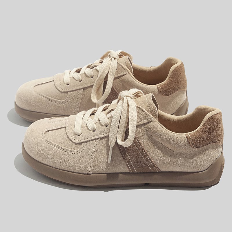 Beier pantofi sport pentru femei cu platformă groasă, partea superioară din microfibră, talpă din cauciuc, înălțimea tocului 3–5 cm