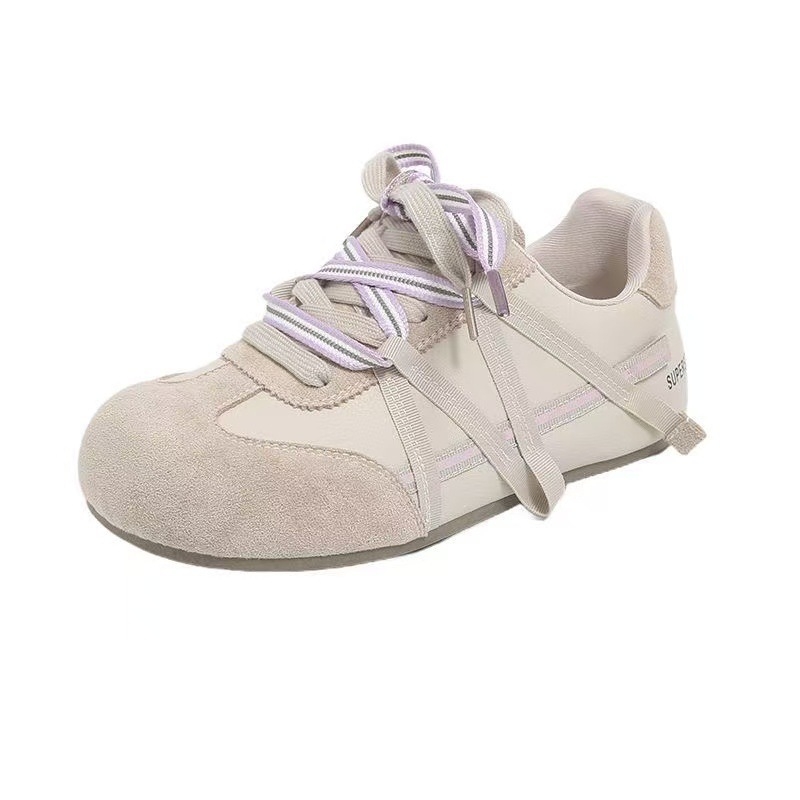 Női casual sneaker Nubuk bőrből, alacsony toppal és vastag platformmal, légáteresztő PU talpbetéttel, gumitalppal