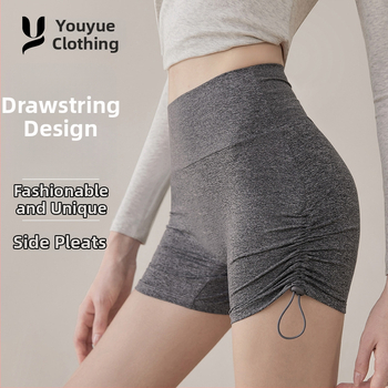 Naised hingavad sportlikud lühikesed püksid – kolmandik pikkus, polüester, Youyou kaubamärk, suvi 2025