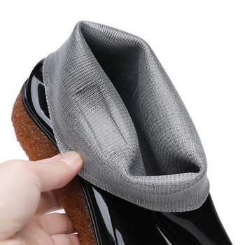 Férfi esőcsizmák, gumiból, vízálló, alacsony szárú, csúszásmentes talppal