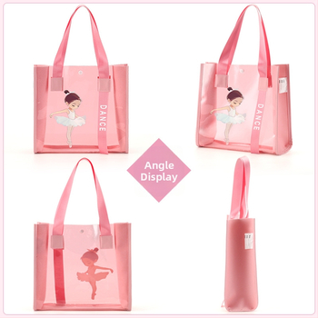 Little Dancer laste tantsukott — PVC spordikott anime karikatürimustriga, Oxford vooder, õhupadjaga õlarihmad, suve 2024 väljaanne