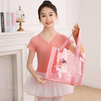 Little Dancer laste tantsukott — PVC spordikott anime karikatürimustriga, Oxford vooder, õhupadjaga õlarihmad, suve 2024 väljaanne