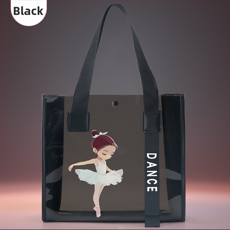 Little Dancer laste tantsukott — PVC spordikott anime karikatürimustriga, Oxford vooder, õhupadjaga õlarihmad, suve 2024 väljaanne