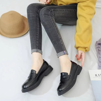 Loafers dama: partea Super Fiber, platformă cu toc gros 3–5 cm, talpă din cauciuc, EVA talpă interioară, slip-on