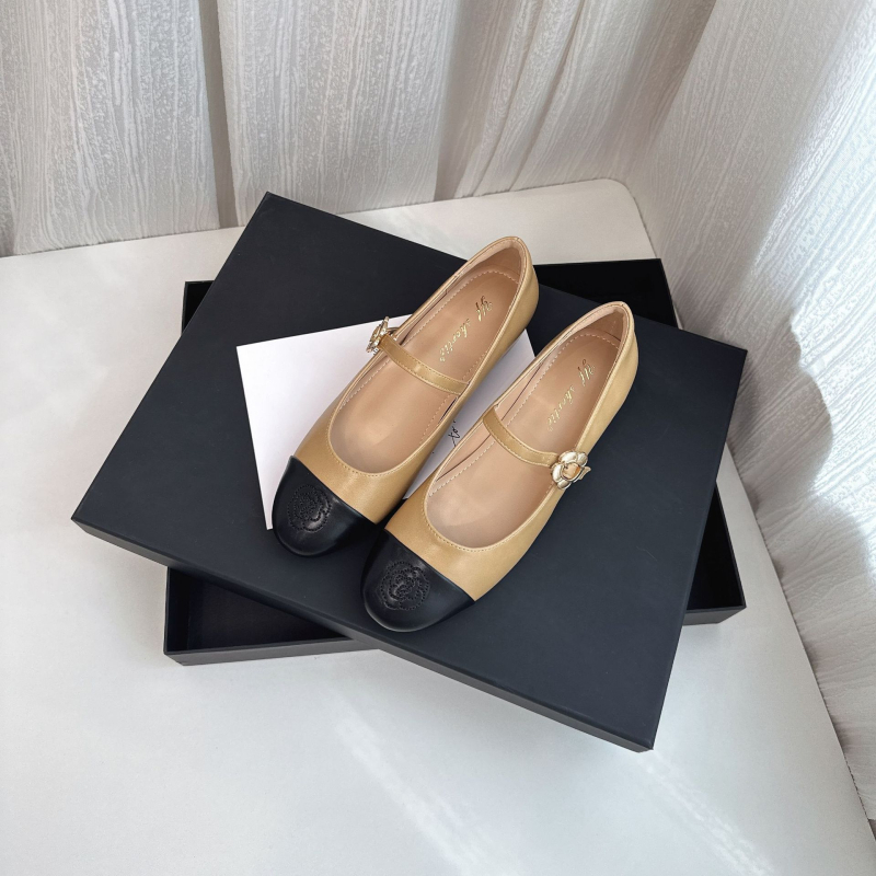 Mary Jane cipők 5 cm-es magasság-növeléssel, kerek orr, puha talp, francia stílus