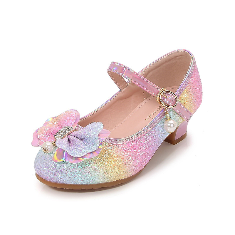 Tüdrukute Mary Jane kõrge kontsaga kingad pulmadele ja peole, lillede kaunistusega, pandlaga kinnituv, PU ülaosa, tald vasika kõõlusega