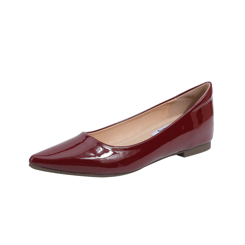 Női mikroszálas felsőrésszel és belső mikroszálas béléses cipő, 3–5 cm rejtett sarokkal, slip-on, hegyes orrú