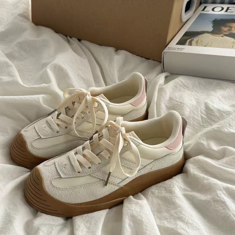 Dexun női edzőcipő – légáteresztő, vízálló, PU felsőrész, gumi talp, csíkos minta