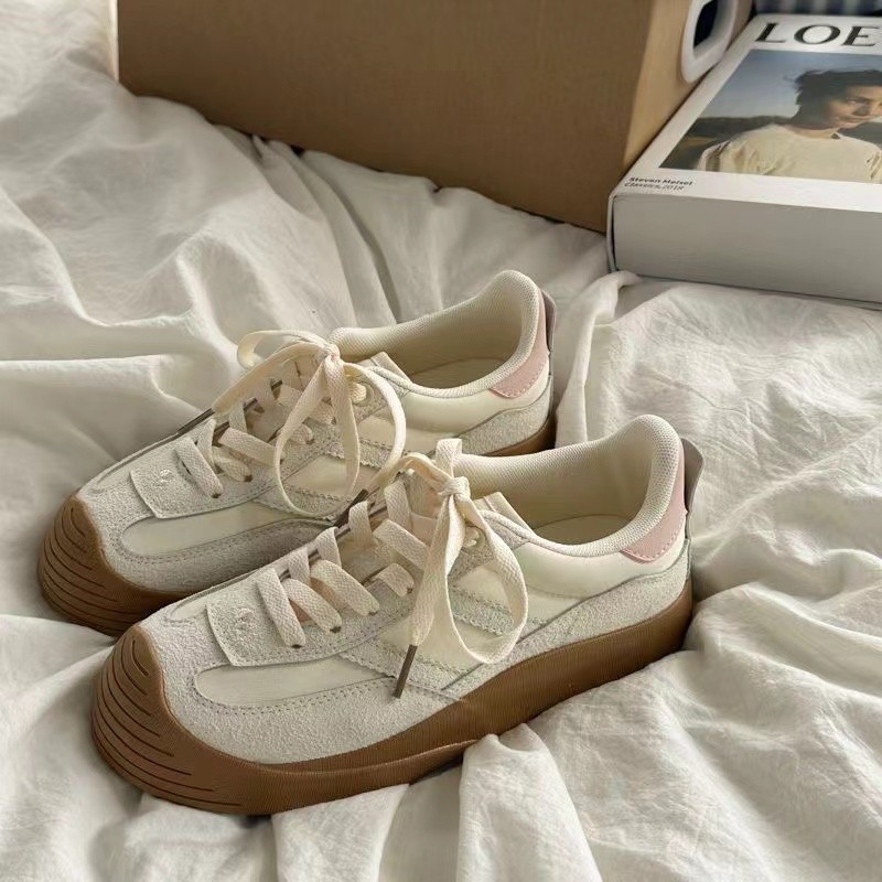 Dexun női edzőcipő – légáteresztő, vízálló, PU felsőrész, gumi talp, csíkos minta