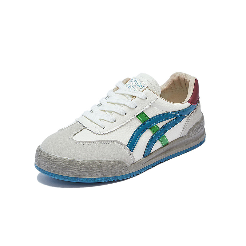 Női mindennapi sportcipő PU felsőrésszel, kerek orr, 3-5 cm sarok, elöl fűzővel záródó, gumitalp