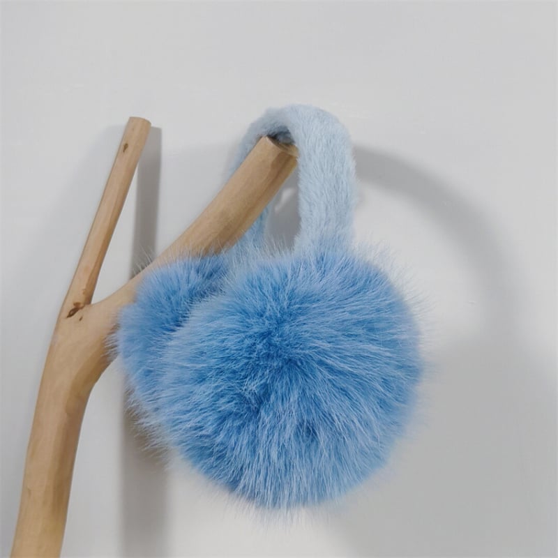 Sulguvad kõrvakaitsed kunstliku rebase karusnahaga talveks – unisex täiskasvanud, välitegevuseks