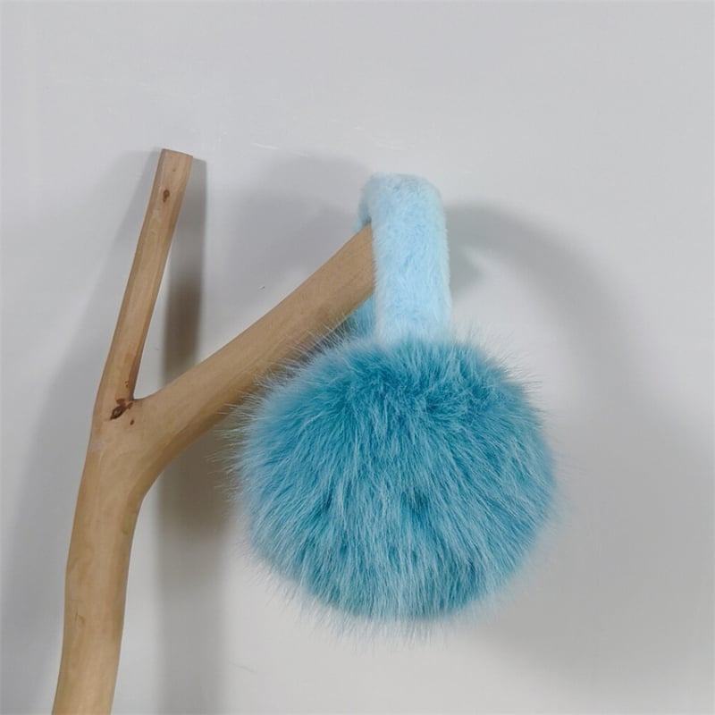 Sulguvad kõrvakaitsed kunstliku rebase karusnahaga talveks – unisex täiskasvanud, välitegevuseks