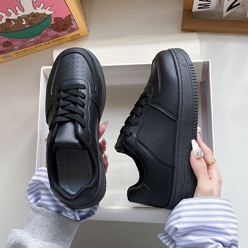 Adidași casual pentru femei, partea superioară din PU, vârf rotund, călcâi plat, talpă injectată