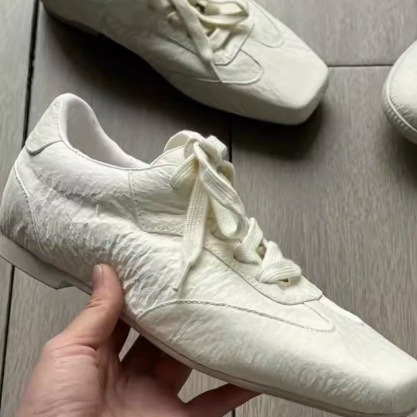 Desun Pantofi din piele – Unisex, Vârf pătrat, Închidere frontală cu curea, Talpă din cauciuc, Piele de vacă în două straturi, Pentru toate sezoanele