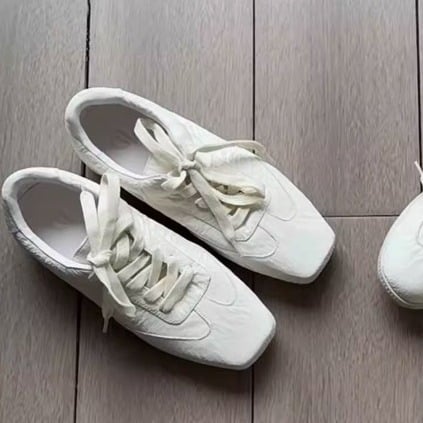Desun Pantofi din piele – Unisex, Vârf pătrat, Închidere frontală cu curea, Talpă din cauciuc, Piele de vacă în două straturi, Pentru toate sezoanele