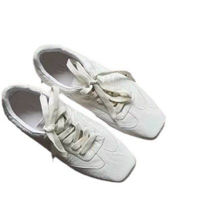 Desun Pantofi din piele – Unisex, Vârf pătrat, Închidere frontală cu curea, Talpă din cauciuc, Piele de vacă în două straturi, Pentru toate sezoanele